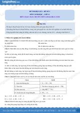 Đề số 3 - Đề kiểm tra học kì 1 - Sinh học 11